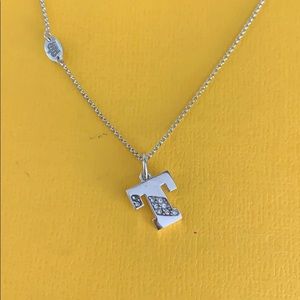Juicy Couture | T Initial Necklace Swarovski